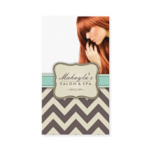 Eleganter Chevron Modern Braun, Grün und Beige
