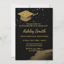 Eleganter Chic Abschluss Einladung