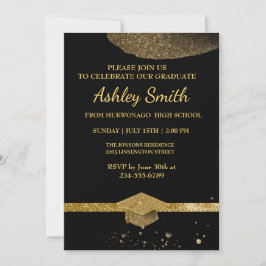 Eleganter Chic Abschluss Einladung