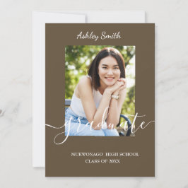 Eleganter Chic Abschluss Einladung