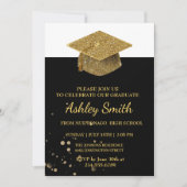 Eleganter Chic Abschluss Einladung (Vorderseite)