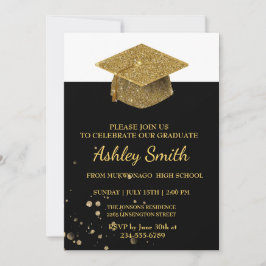 Eleganter Chic Abschluss Einladung