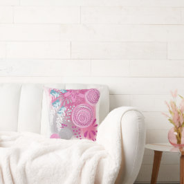 Eleganter Chic Abstrakt Floral Kissen