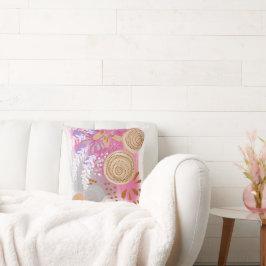 Eleganter Chic Abstrakt Floral Kissen