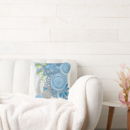 Eleganter Chic Abstrakt Floral Kissen