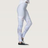 Eleganter Chic Abstrakt florale botanische Legging Leggings (Rechts)