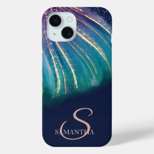 Eleganter Chic Abstrakt, Navy Blue Case-Mate iPhone Hülle