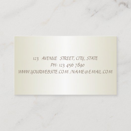 Eleganter Chic Anspruchsvoller Gold Confetti Visitenkarte (Rückseite)