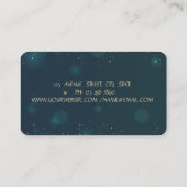 Eleganter Chic Beruflich Colorful Lotus Visitenkarte (Rückseite)