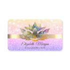 Eleganter Chic Bokeh Gold, Ombre Lotus Yoga