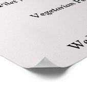 Eleganter Chic borundy floralMenu-Zeichen Poster (Ecke)