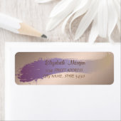 Eleganter Chic ,Brush-Schlaganfall-Adressetikett (Insitu)