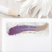 Eleganter Chic ,Brush Stroke,Bokeh-Adressetikett (Insitu)