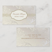 Eleganter Chic Charming, Goldene Spitze Visitenkarte (Vorne/Hinten)