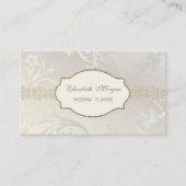 Eleganter Chic Charming, Goldene Spitze Visitenkarte (Vorderseite)