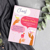 Eleganter Chic Cocktail zum Thema 65. Geburtstag Einladung