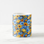 Eleganter Chic Colorful Stilvoll Moderne Blume Kaffeetasse (Mittel)