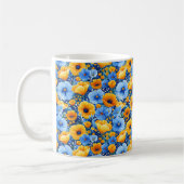Eleganter Chic Colorful Stilvoll Moderne Blume Kaffeetasse (Links)