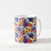 Eleganter Chic Colorful Stilvoll Moderne Rose Kaffeetasse (VorderseiteRechts)