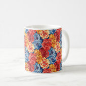 Eleganter Chic Colorful Stilvoll Moderne Rose Kaffeetasse (VorderseiteRechts)