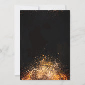 Eleganter Chic Confetti, Kleid, Brautparty Einladung (Rückseite)