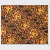 Eleganter Chic Copper Gold Weihnachtsstar Geschenkpapier (Flach)