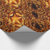 Eleganter Chic Copper Gold Weihnachtsstar Geschenkpapier (Ecke)