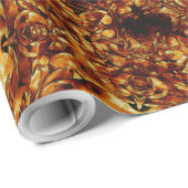 Eleganter Chic Copper Gold Weihnachtsstar Geschenkpapier (Rolleneckpunkt)