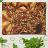 Eleganter Chic Copper Gold Weihnachtsstar Handtuch (Gefaltet)