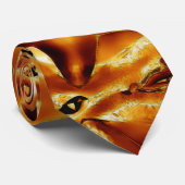 Eleganter Chic Copper Gold Weihnachtsstar Krawatte (Gerollt)