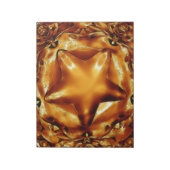 Eleganter Chic Copper Gold Weihnachtsstar Notizblock (Rotiert)