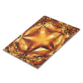 Eleganter Chic Copper Gold Weihnachtsstar Notizblock (angewinkelt)