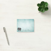 Eleganter Chic-Dame-Elefant Vintag Post-it Klebezettel (Büro)
