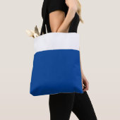 Eleganter Chic Deep Blue White Farbblock nahtlos Tasche (Von Nahem)