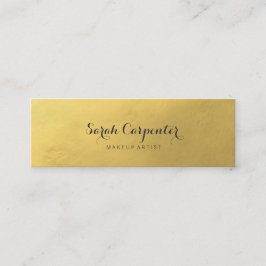 eleganter Chic des Imitatgold | Mini Visitenkarte