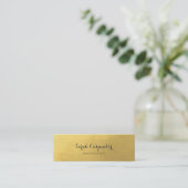 eleganter Chic des Imitatgold | Mini Visitenkarte (Stehend Vorderseite)