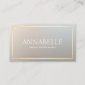 Eleganter Chic Designer Gold Border Visitenkarte (Vorderseite)