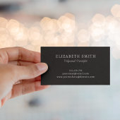 Eleganter Chic Diamond Gold Haar Dresser Friseurin Visitenkarte