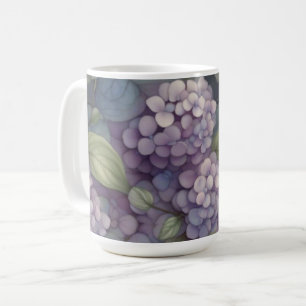 Eleganter, chic dusty lila boho Aquarellblume Kaffeetasse