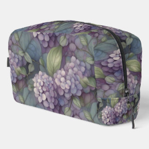 Eleganter, chic dusty lila boho Aquarellblume Waschbeutel