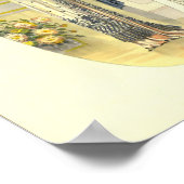 Eleganter Chic Edwardian French Fashion Plate Poster (Ecke)