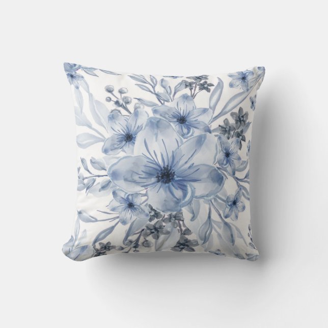 Eleganter Chic floral Kissen (Vorderseite)