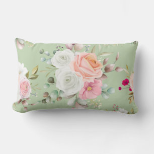 Eleganter Chic floral Lendenkissen