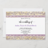 Eleganter Chic Frame Luxury Script Formal Hochzeit Einladung (Vorderseite)