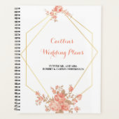 Eleganter chic Geometric Modern Wedding Planer (Vorderseite)
