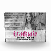 Eleganter Chic Glitzer Abschluss Fotoblock (Vorderseite)