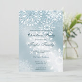 Eleganter Chic Glitzer Weihnachtsfest im Unternehm Einladung (Stehend Vorderseite)