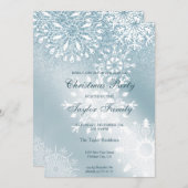 Eleganter Chic Glitzer Weihnachtsfest im Unternehm Einladung (Vorne/Hinten)