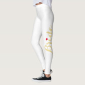 Eleganter Chic Gold Bride Wedding Junggeselinnen-A Leggings (Links)