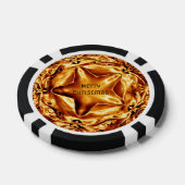 Eleganter Chic Gold Kupfer Weihnachtsstern Poker C Pokerchips (Einzeln)